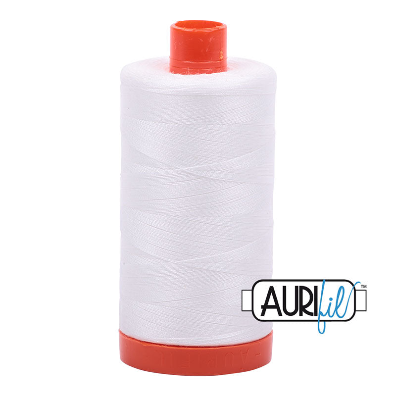 Aurifil Mako Cotton 50wt Thread - 2021 Natural White