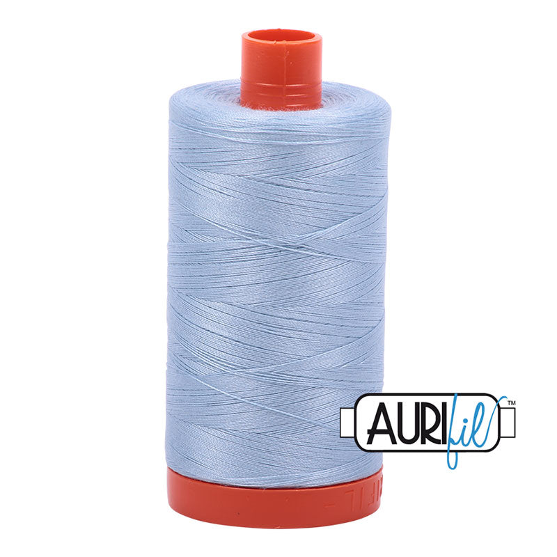 Aurifil Mako Cotton 50wt Thread - 2710 Light Robins Blue