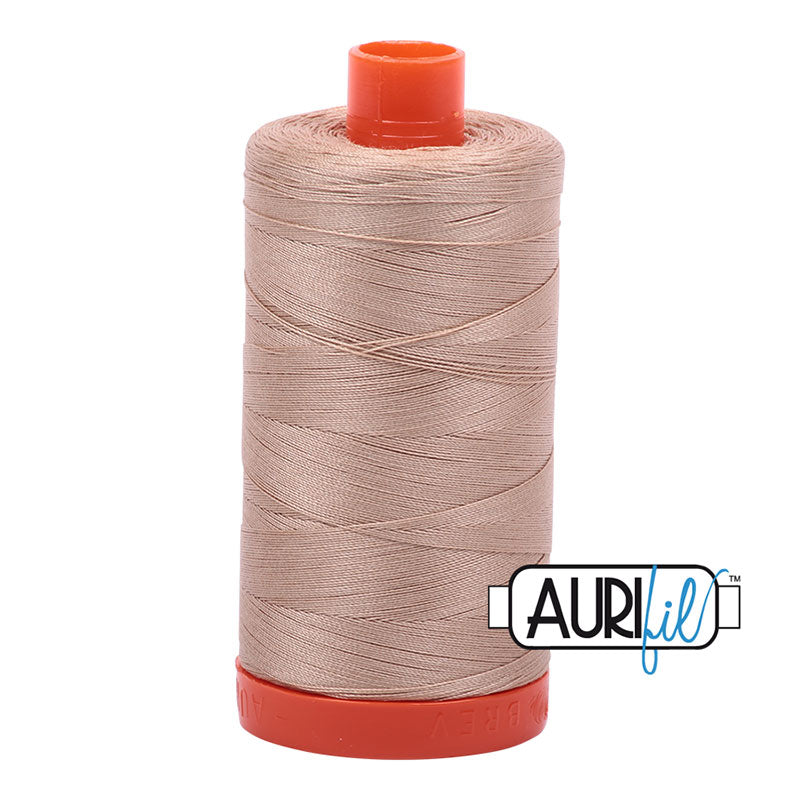 Aurifil Mako Cotton 50wt Thread - 2314 Beige