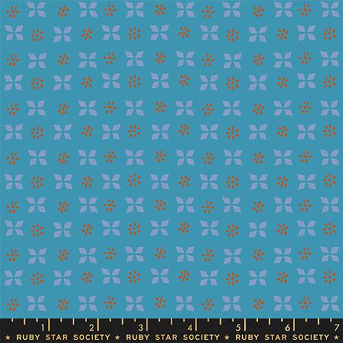 Sugar Maple - Block Print - Vintage Blue