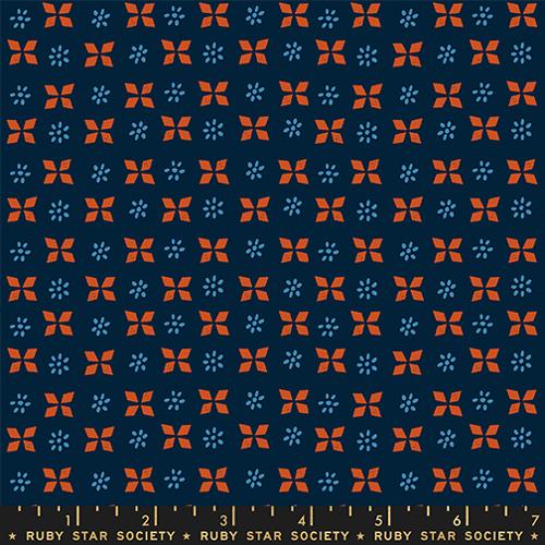 Sugar Maple - Block Print - Navy