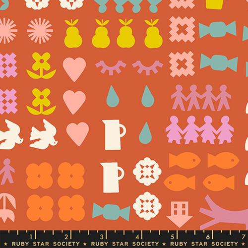 Paper Cuts 2 - Together - Persimmon
