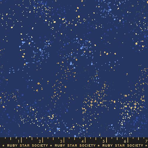 108" Wide Back - Speckled Metallic - Navy