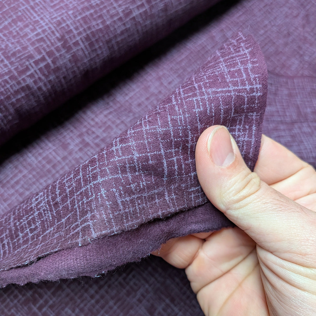 QC Extra Wide Betula Flannel - 110" Wide - Eggplant