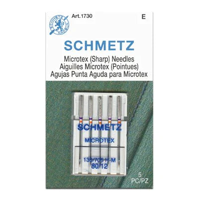 Schmetz Microtex (Sharp) Needle - 80/12