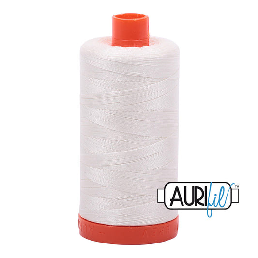 Aurifil Mako Cotton 50wt Thread - 2026 Chalk