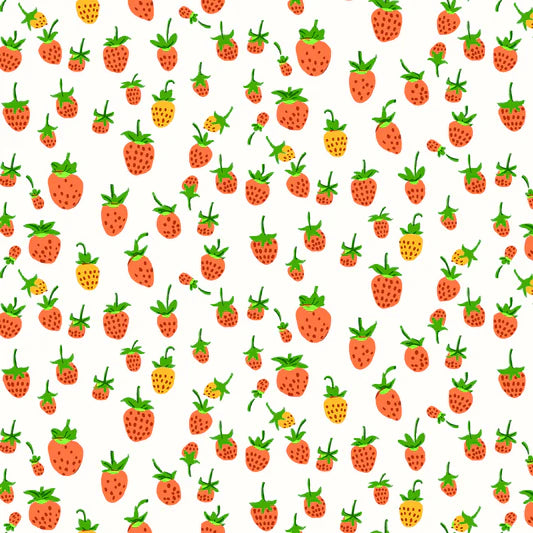 Studio Edit - Strawberries - White