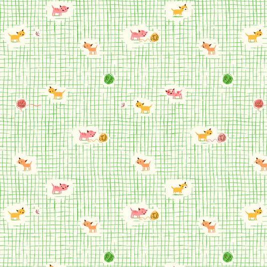 Studio Edit - Kitten Plaid - Green