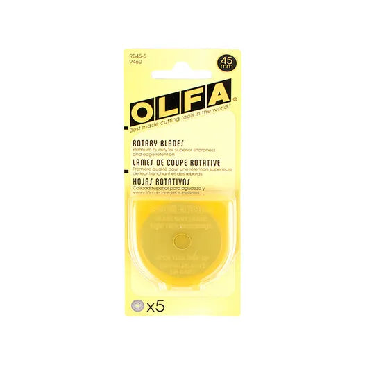 Olfa Rotary Blades - 45mm - 5 Pack