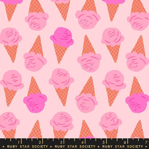 Sugar Cone - Ice Cream - Cotton Candy Pink