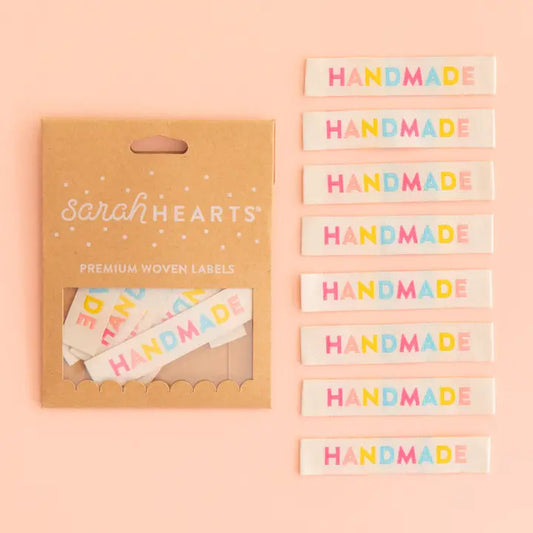 Sarah Hearts - Handmade - Woven Labels