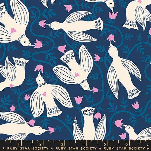 Endpaper - Hummingbirds - Bluebell