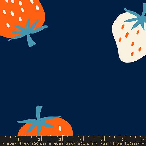 Strawberry - Navy - 108" Wideback