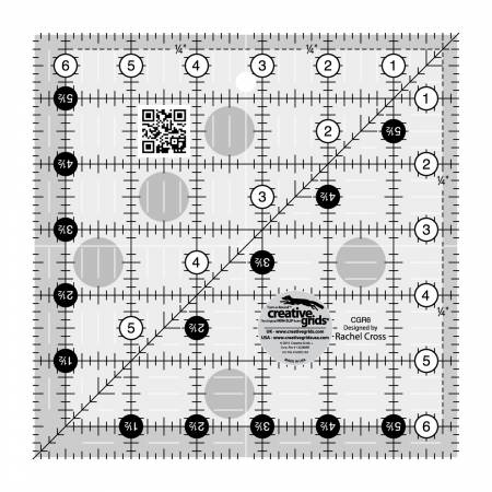 Creative Grids - 6 1/2" Square Ruler