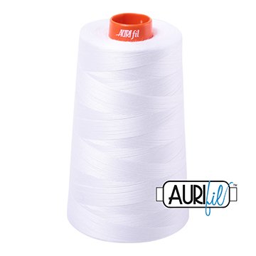 Aurifil Mako Cotton 50wt Thread Cone - 2024 White
