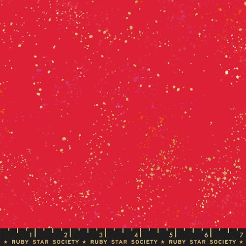 Speckled Metallic - Scarlet