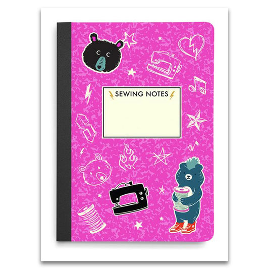 Teddy and the Bears Sewing Notes - Notebook