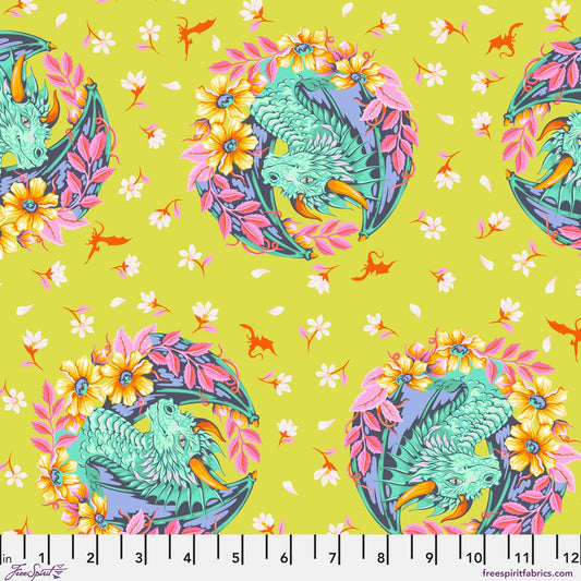 Dragon Ball She Apple fabric from Legendary by Tula Pink for FreeSpirit Fabrics