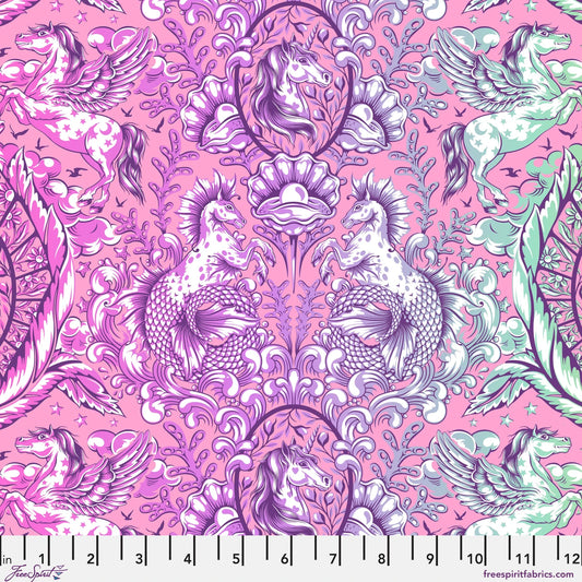 Pony Tales Wild Orchid fabric from Legendary by Tula Pink for FreeSpirit Fabrics