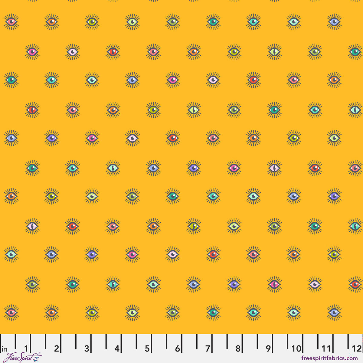 Visionary Dandelion fabric from Legendary by Tula Pink for FreeSpirit Fabrics