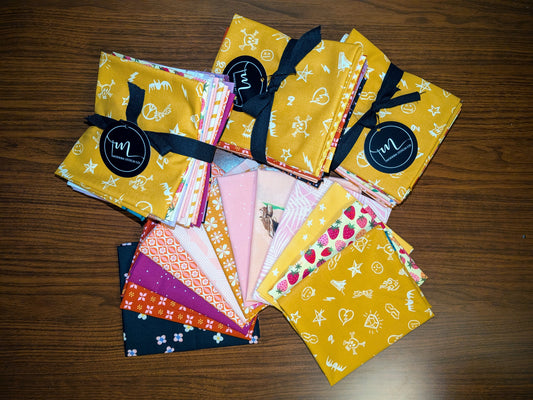 Ruby Star and Friends - Yellow/Pink Hue [Fat Quarter Bundle]