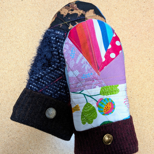 Upcycled Winter Mitts - [Mittens Medium]