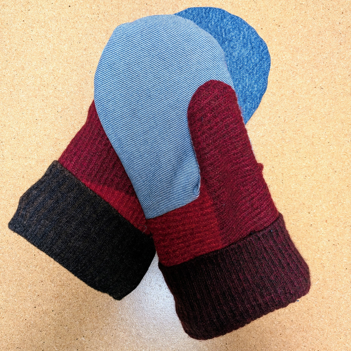 Upcycled Winter Mitts - [Mittens Medium]