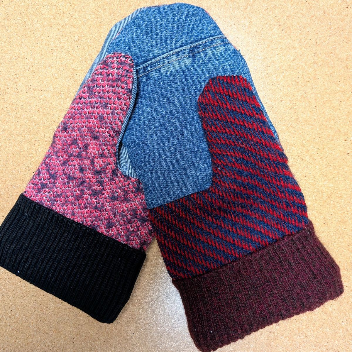 Upcycled Winter Mitts - [Mittens Medium]