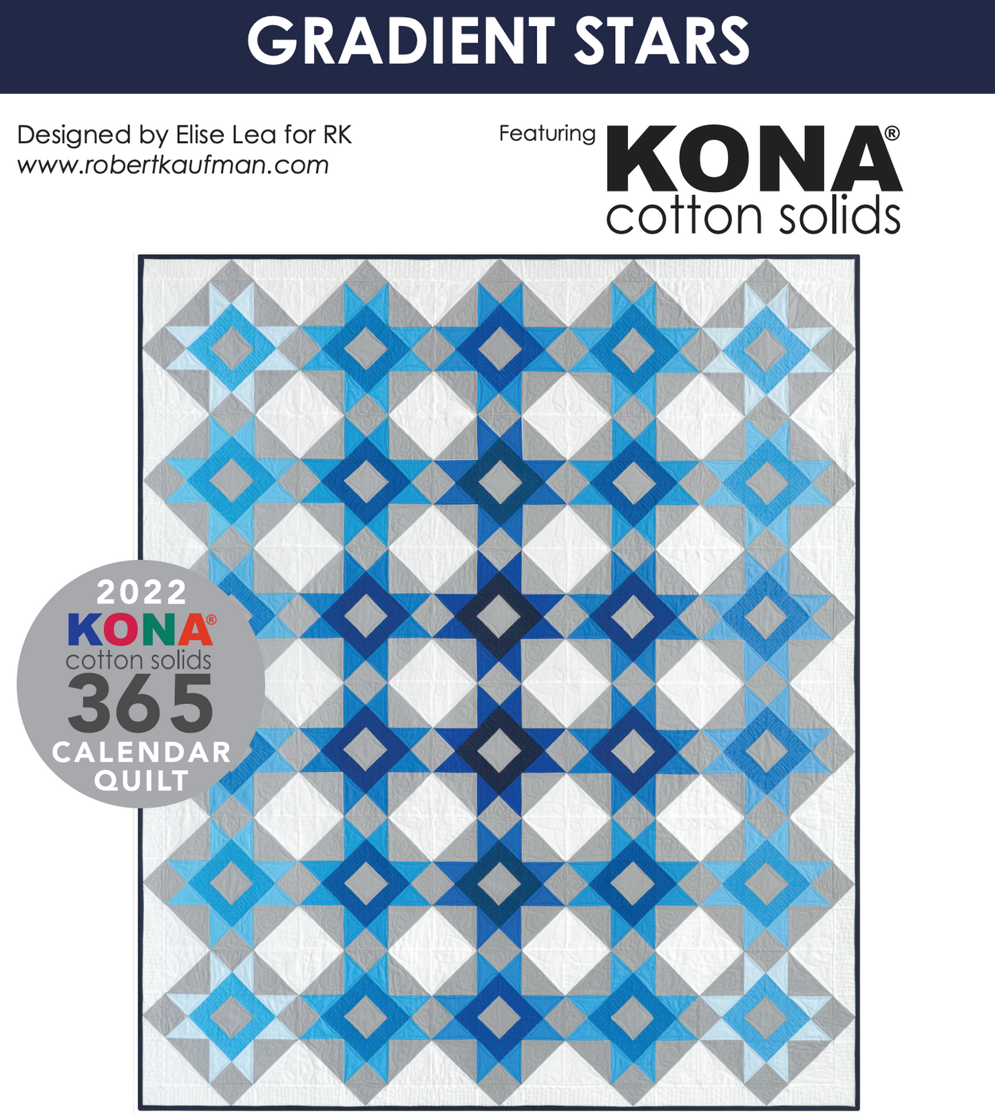 Gradient Stars - Kona Solids [Quilt Kit]