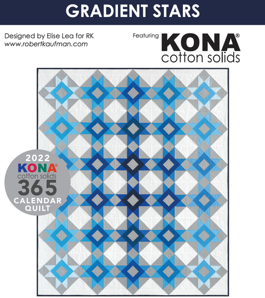 Gradient Stars - Kona Solids [Quilt Kit]