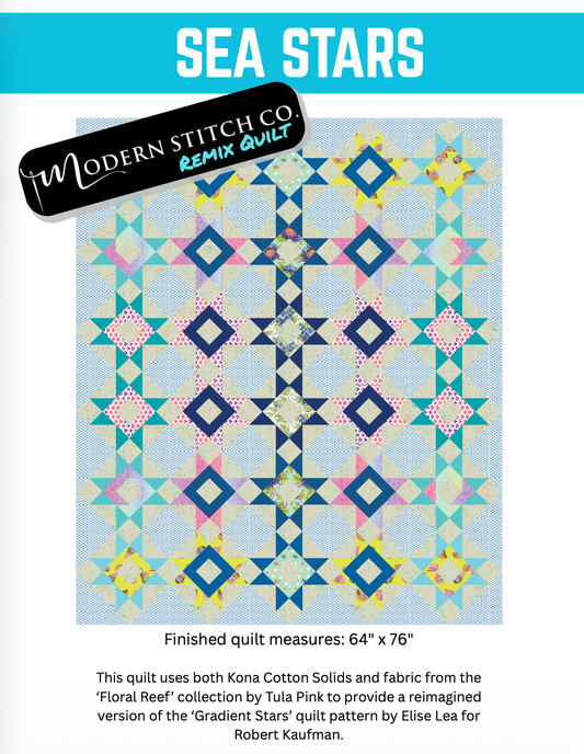 Sea Stars - Modern Stitch Remix [Quilt Kit]