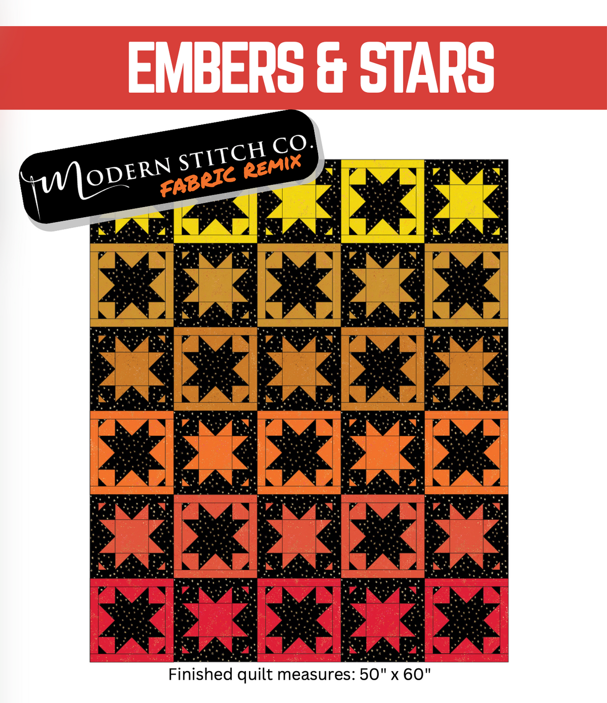 Embers & Stars - Modern Stitch Co. Quilt Kit