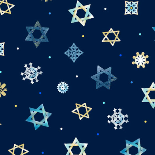 Love and Light - Star of David - Navy